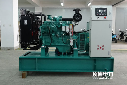 一臺(tái)750kW柴油發(fā)電機(jī)組工作小于100h，起動(dòng)排氣管有大量白煙